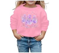 Sweat-Shirt Sport Filles Pulls Décontracté Enfant Sweatshirts Surdimensionné Tenue Manches Longues Basique Hauts Hiver Partie pour Automne Hive Toddler Girls