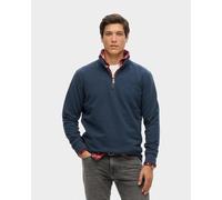 Sweat-shirt Superdry Essential Logo Half Zip bleu marine - XL