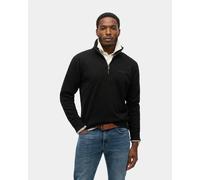 Superdry Pour des hommes Sweat-shirt Henley à logo essentiel, Noir
