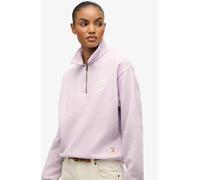 Sweat-shirt Superdry fluo à col zippé
