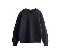 Sweat-Shirt surdimensionné à col Rond, Couleur Unie, Veste Cardigan à Capuche, Ample, Polyvalent, épais, Sport, col Haut, Sweat-Shirt Long(B,3XL)