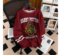 sweat-shirt Sweat-shirt à col rond, manches longues, imprimé intégral, confortable pour l'automne/l'hiver. Rayures bordeaux, badge et graphique avec lettres anglaises pour hommes L,M,S,XL,XS,XXL,XXS,X