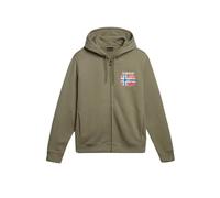 Sweat-Shirt Sweatshirt À Capuche Napapijri Guiro Homme Coton Vert Militaire