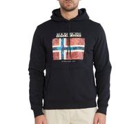 Sweat-Shirt Sweatshirt À Capuche Napapijri Homme Coton Noir