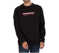 Sweat-shirt - Tommy Hilfiger - Lounge Graphic - Noir - Manches longues - Col classique L