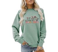 Sweat-shirt uni imprimé amusant pour femme - Motif fleurs sauvages - Pour l'été - Sweat à manches longues pour les amateurs de jardin - Cadeau de Noël en plein air, GN2., XL