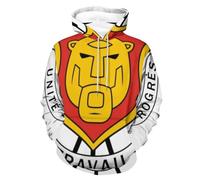 Sweat Shirt Unisexe À Capuche Imprimé République du Burundi Emblème National Veste Polaire Multifonction Taille Grande Coupe Ample Coupe Vent Pratique Polyvalent Cordon De Serrage Ourlet Élastique