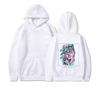 Sweat-Shirt Unisexe Anime JoJo's Bizarre Adventure Cosplay Sweat-Shirt à Capuche à Manches Longues Hip Hop Casual Sports Pullover Kujo Jotaro Sweatshirt