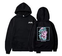 Sweat-Shirt Unisexe Anime JoJo's Bizarre Adventure Cosplay Sweat-Shirt à Capuche à Manches Longues Hip Hop Casual Sports Pullover Kujo Jotaro Sweatshirt