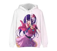 Sweat-shirt unisexe d'anime Oshi no Ko - Hoodie Hoshino Ai Akane Kurokawa - Pull à capuche de dessin animé - Hooded Cosplay - Sweat-shirt à manches longues décontracté pour les fans d'Oshi no Ko, Type