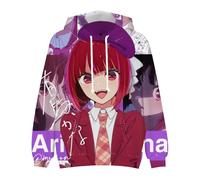 Sweat-shirt unisexe d'anime Oshi no Ko - Hoodie Hoshino Ai Akane Kurokawa - Pull à capuche de dessin animé - Hooded Cosplay - Sweat-shirt à manches longues décontracté pour les fans d'Oshi no Ko, Type