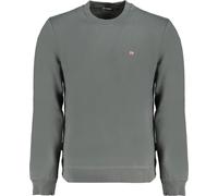 Sweat-shirt vert pour hommes : coton bio, coupe régulière, manches longues, taille : 3XL Couleur : Verde