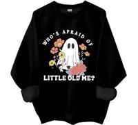 Sweat-shirt « Whos Afraid Of Little Old Me », chemise amusante pour femme et homme, Noir , L