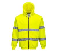 Portwest Sweat zip HiVis à capuche, Couleur: Orange, Taille: XL, B305ORRXL