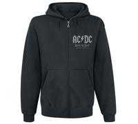 Sweat-shirt zippé à capuche de AC/DC - World Tour 2015 - S à 3XL - pour Homme - noir 3XL