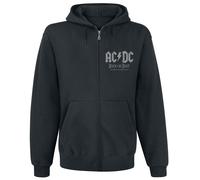 Sweat-shirt zippé à capuche de AC/DC - World Tour 2015 - S à 3XL - pour Homme - noir S