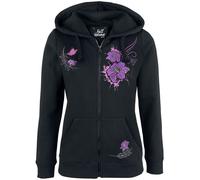 Full Volume by EMP Femme Veste à Capuche Noire avec imprimé