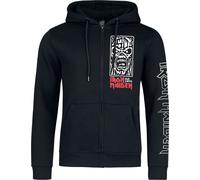 Sweat-shirt zippé à capuche de Iron Maiden - Portrait Scream - S à XXL - pour Homme - noir S