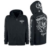 Sweat-shirt zippé à capuche de Motörhead - England - M à 3XL - pour Homme - noir M