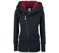 Sweat-shirt zippé à capuche de RED by EMP - Closer - XS à 5XL - pour Femme - noir S