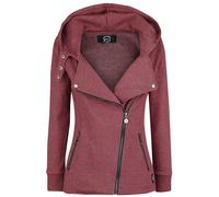 Sweat-shirt zippé à capuche de RED by EMP - Let It Rock - S à 5XL - pour Femme - rouge chiné S