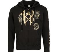 Sweat-shirt zippé à capuche de Sleep Token - Patch Zip Hoodie - M à L - pour Homme - noir M
