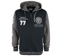 Sweat-shirt zippé à capuche Disney de Star Wars - Dark Vador - S à 5XL - pour Homme - noir/gris foncé S