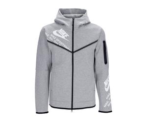 Sweat-shirt zippe a capuche leger pour hommes Tech Fleece Full Zip Wr Gx Hoodie Dk Grey Heather/white DK GREY HEATHER/WHITE XL