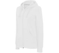 Sweat-shirt zippé capuche femme Kariban - Blanc M