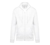 Sweat-shirt zippé capuche Kariban - Blanc M