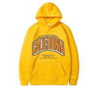 Sweat-shirts à capuche homme élégants pour un confort quotidien idéal sorties décontractées et tenue urbaine Hoodie épais vent - conception intelligente pour chaleur corporelle (Yellow, XXXL)