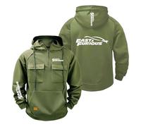 Sweat Shirts À Capuche Imprimés pour Hommes Collection F.u.r.IO.u.s F.l.y F.a.s.t Vestes Décontractées Pulls De Fitness Demi Zip Vêtements Sport-LvSe||s