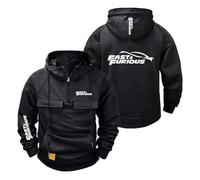 Sweat Shirts À Capuche Imprimés pour Hommes Collection F.u.r.IO.u.s F.l.y F.a.s.t Vestes Décontractées Pulls De Fitness Demi Zip Vêtements Sport-HeiSe||l