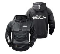 Sweat Shirts À Capuche Imprimés pour Hommes Collection F.u.r.IO.u.s F.l.y F.a.s.t Vestes Décontractées Pulls De Fitness Demi Zip Vêtements Sport-SHSe||m