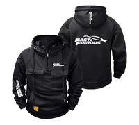 Sweat Shirts À Capuche Imprimés pour Hommes F.u.r.IO.u.s F.l.y F.a.s.t Vestes Décontractées Pulls Vêtements De Sport Hauts Manches Longues Demi Zip-HeiSe||x_l