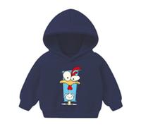Sweat-Shirts à Capuche Mode Fillette pour école et Plein air Confortables élégants Manches Longues Dessins animés Enfants 1 à 6 Ans (Dark Blue-C, 5-6 Years)