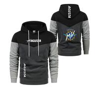 Sweat Shirts À Capuche Patchwork pour Hommes M.V Confortables Parfaits Le Printemps Et L'automne Hauts Manches Longues Imprimés Sport Vestes Actives-HeiSe||l