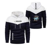 Sweat Shirts À Capuche Patchwork pour Hommes M.V Confortables Parfaits Le Printemps Et L'automne Hauts Manches Longues Imprimés Sport Vestes Actives-BaiSe||x_l