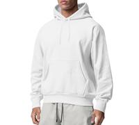 Sweat-shirts à capuche pour hommes au Royaume-Uni, sweat-shirts à manches longues de couleur unie, sweat-shirt ample en polaire, sweat-shirts à capuche sport légers à cordon de serrage uni, vêtements