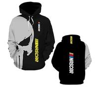 Sweat Shirts À Capuche pour Hommes Vestes Graphiques N.A.SC.A.R avec Poches Pulls Manches Longues Amples De Sport Vêtements Gym Manteaux Printemps-A||XX_l