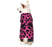 Sweat-Shirts à Capuche pour Petits Animaux de Compagnie, Motif léopard Rose, Pull-Over pour Chien, vêtements d'hiver pour Petits Animaux de Compagnie
