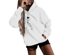 Sweat-Shirts Chaude Interieur sous Marque Fin Sweatshirts Grande Taille Veste Polaire Roulé avec Pull en Laine Original Maigrir Coton de Plaide Sweet Plaid Femme Blanc M