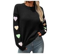 Sweat-Shirts Femme, Pullover Femme en Tricot De Luxe à Motif Patchwork CœUr pour Une ÉLéGance Confortable Et Tendancieuse