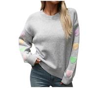 Sweat-Shirts Femme, Pullover Femme en Tricot De Luxe à Motif Patchwork CœUr pour Une ÉLéGance Confortable Et Tendancieuse
