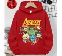 Sweat-shirts printemps et été pour garçons/filles, thème Avengers - Hulk, Thor, films, personnages de bandes dessinées, imprimé à motifs, sweat-shirt à épaules tombantes, sweat-shirt à capuche oversiz