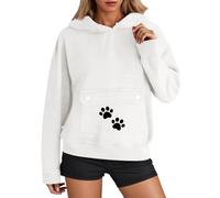 Sweat Sport femmeP Conscious Women's Hoodie Sweatshirt Décontracté All Day pour Femme avec Motifs Textuels Élégants sans Contrainte (Khaki, S)