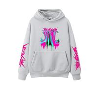 Sweat Stray Kids Rock-Star Album, Collection Officielle SKZ, Design Felix Hyunjin Bangchan, Sweat À Capuche Unisexe (Gris - Mince,TTG)