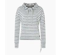 Sweat SUPER.NATURAL W FUNNEL STRIPE HOODIE (Fresh White/Navy Stripe) Femme XS