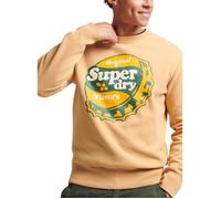 Superdry Vintage Cooper Nostalgia Crew Maillot de survêtement, Marron (Tumeric Tan), M Homme