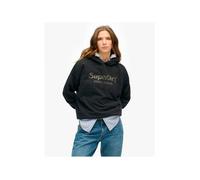 Sweat Superdry Femme Metal Noir Coton L